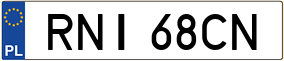 Trailer License Plate